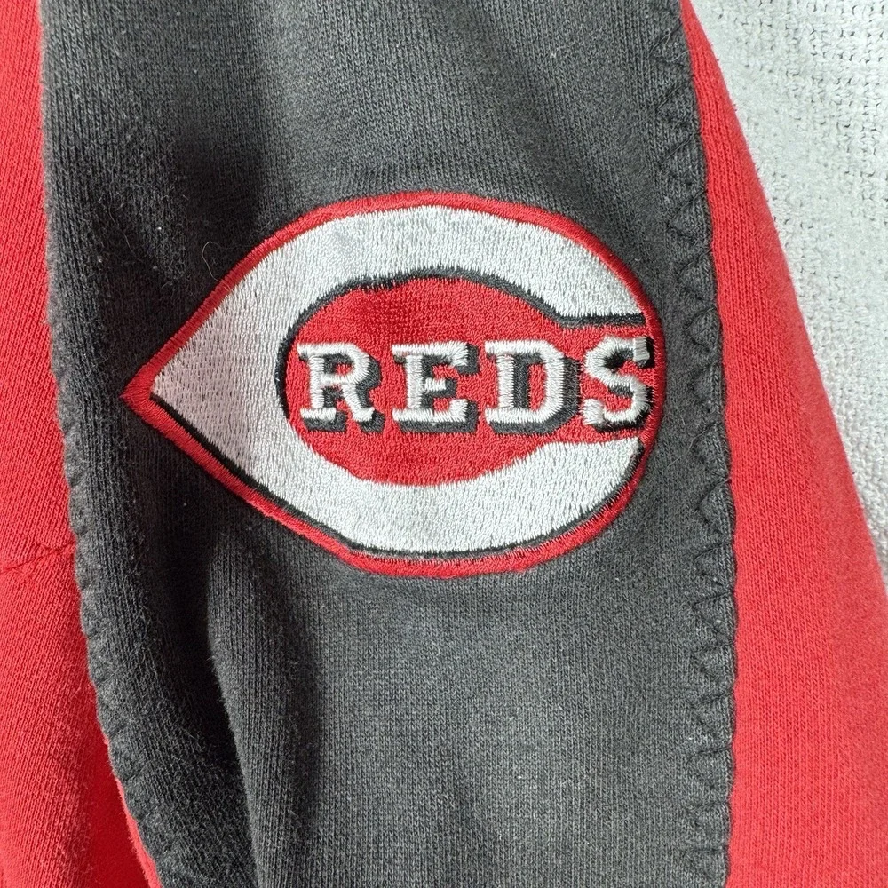 Cincinnati Reds Majestic Mens MLB Primary Logo Pullover Hoodie Red Sweatshirt 1X
